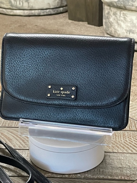 kate spade Handbags - KATE SPADE Convertible Black Grain Leather Mikka Grove Street Crossbody Bag